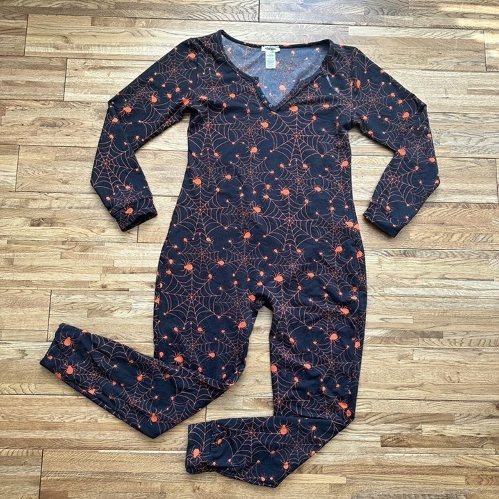 Mama‎ Halloween Spiderweb One piece romper  Size L